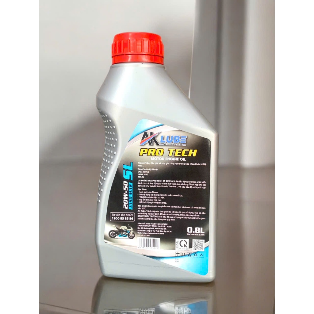 DẦU NHỚT      AKLUBE PROTECH 20W50 SL 4T