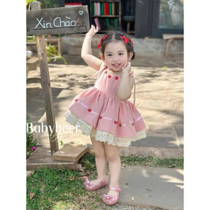 VÁY FLOWERS AND BOWS-Chính chủ-thiết kế độc quyền