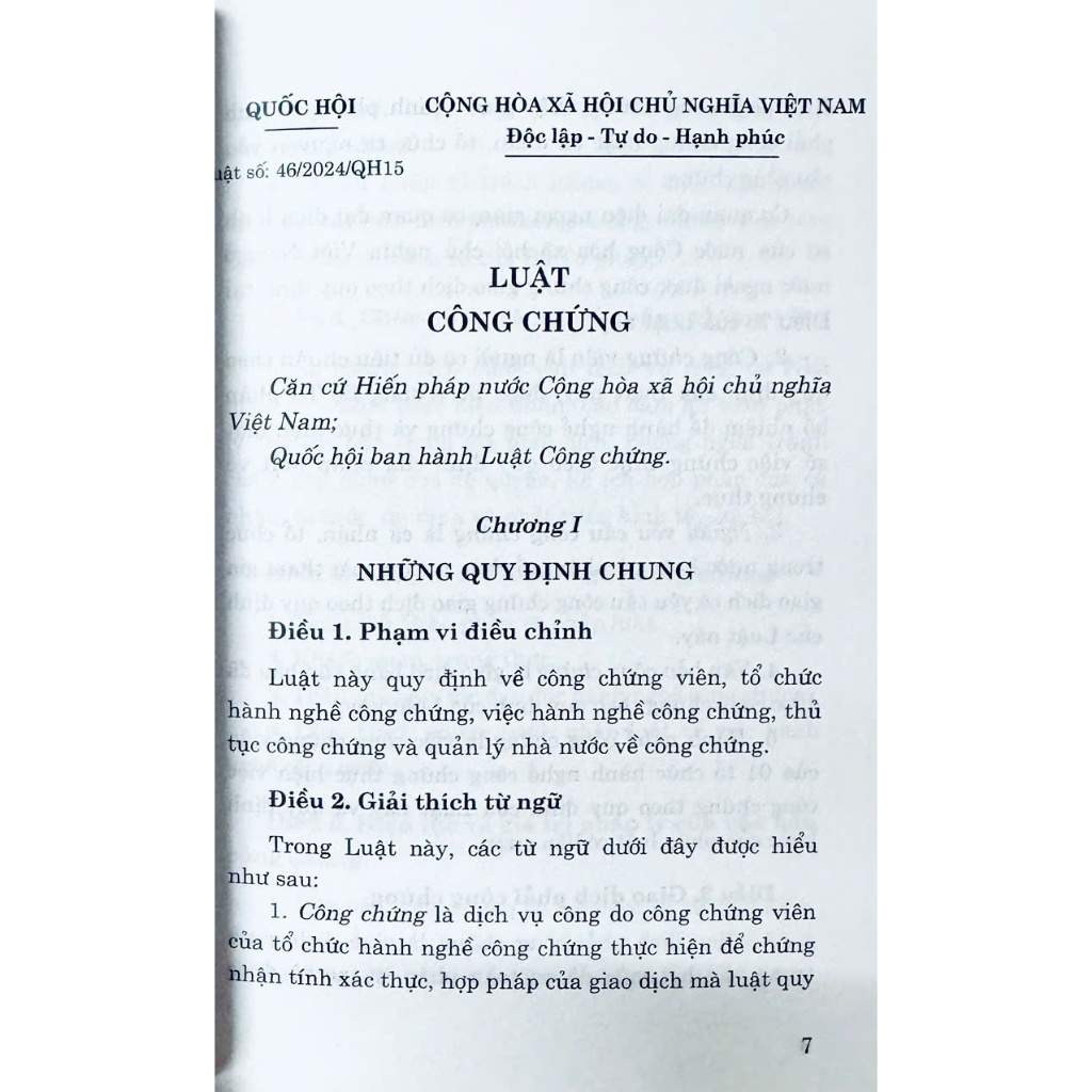 Ảnh Sách - Luật Công Chứng Năm 2024 (NXB CTQGST) 2