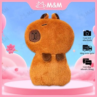 Gấu bông Cabybara dễ thương 20-25cm tiện lợi làm quà tặng giao từ kho Hà Nội