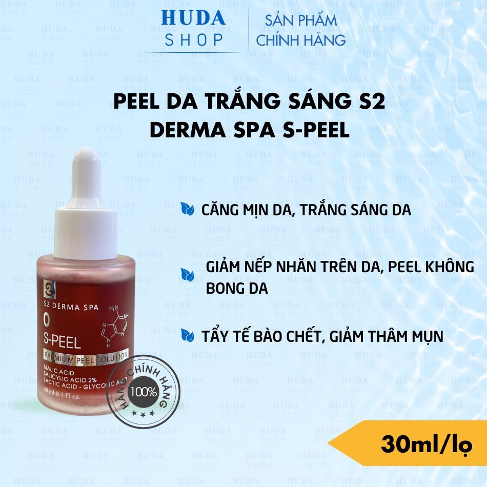 Peel sáng da mờ ƞám S2 Derma Spa Speel 30 ml