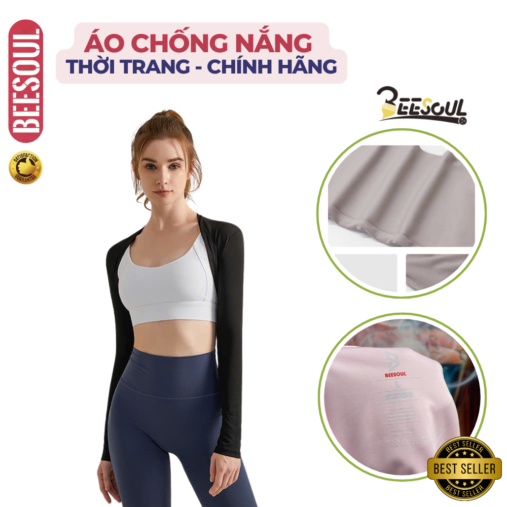 Áo chống nắng nữ Pickleball thời trang thể thao chính hãng BEESOUL chất liệu cao cấp 4 màu siêu hot