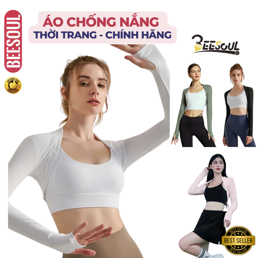 Áo chống nắng nữ Pickleball thời trang thể thao chính hãng BEESOUL chất liệu cao cấp 4 màu siêu hot