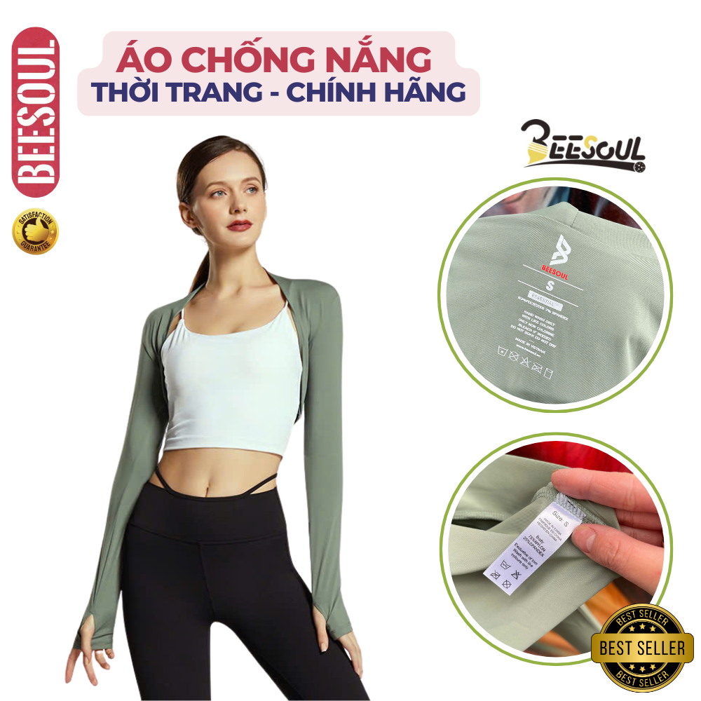 Áo chống nắng nữ Pickleball thời trang thể thao chính hãng BEESOUL chất liệu cao cấp 4 màu siêu hot