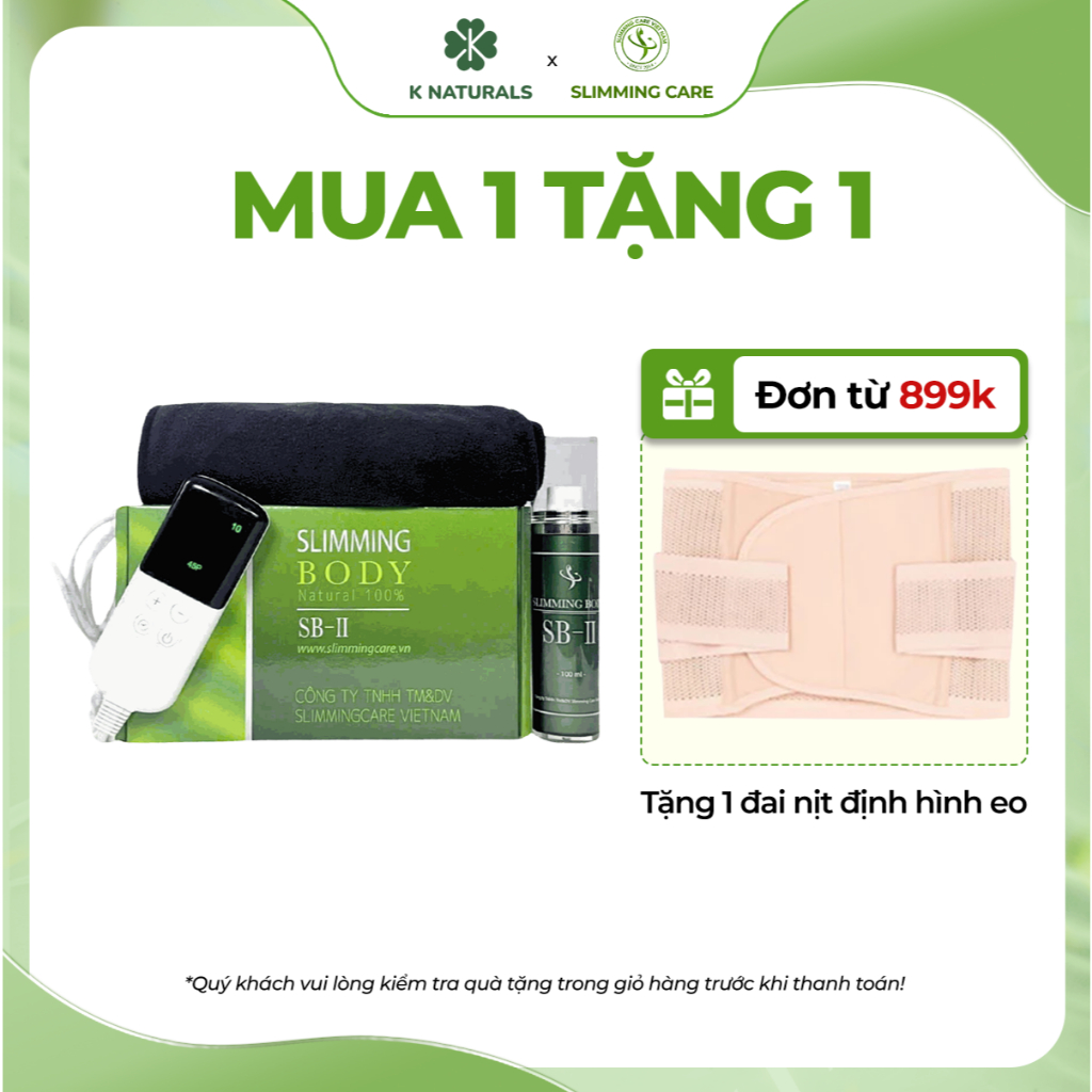Ảnh Ủ nóng tan mỡ Slimming Care kèm tinh dầu 100ml, đai điện cải tiến giúp cải thiện vóc dáng 1