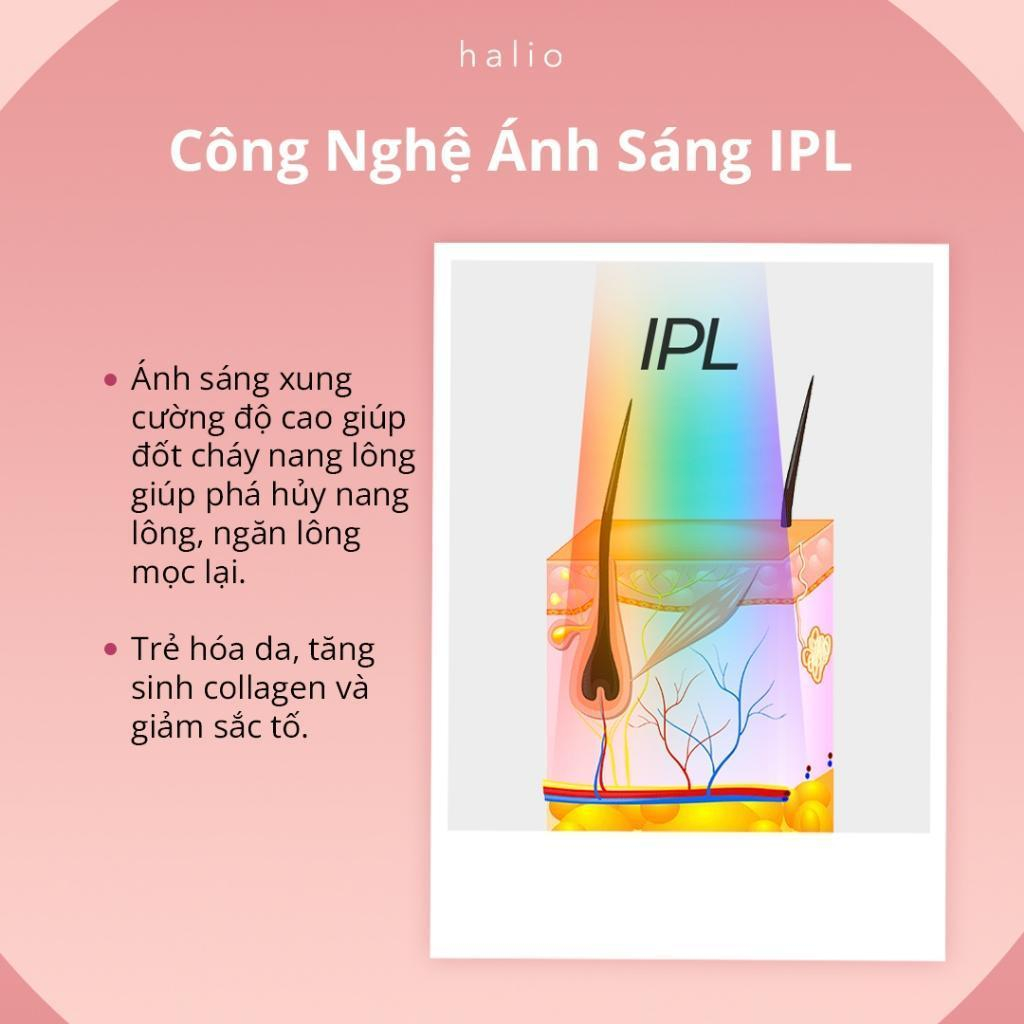 Máy Triệt Lông Lạnh Cá Nhân Halio IPL Cooling Hair Removal Device - Bảo hành chính hãng 24 tháng