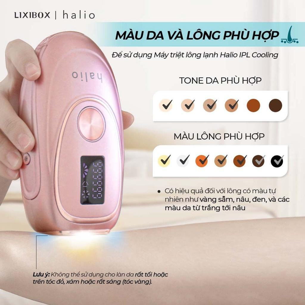 Máy Triệt Lông Lạnh Cá Nhân Halio IPL Cooling Hair Removal Device - Bảo hành chính hãng 24 tháng