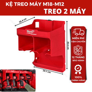 Giá Treo Máy Milwaukee PACKOUT™ 48-22-8343 - Treo Máy Khoan Pin M12-M18, Chịu Tải lên đến 11kg