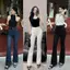 YURI JEANS - (EO BÉ) Quần Jeans ống Loe Mẫu Trơn Co Giãn Lai Cuốn Tôn Dáng Nữ Pants Women Ong