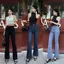 YURI JEANS - (EO BÉ) Quần Jeans ống Loe Mẫu Trơn Co Giãn Lai Cuốn Tôn Dáng Nữ Pants Women Ong