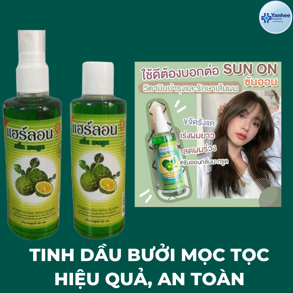 Combo 2 chai Xịt mọc tóc Thái Lan dưỡng tóc chống rụng tóc tinh dầu bưởi kích mọc tóc nhanh phục hồi hư tổn