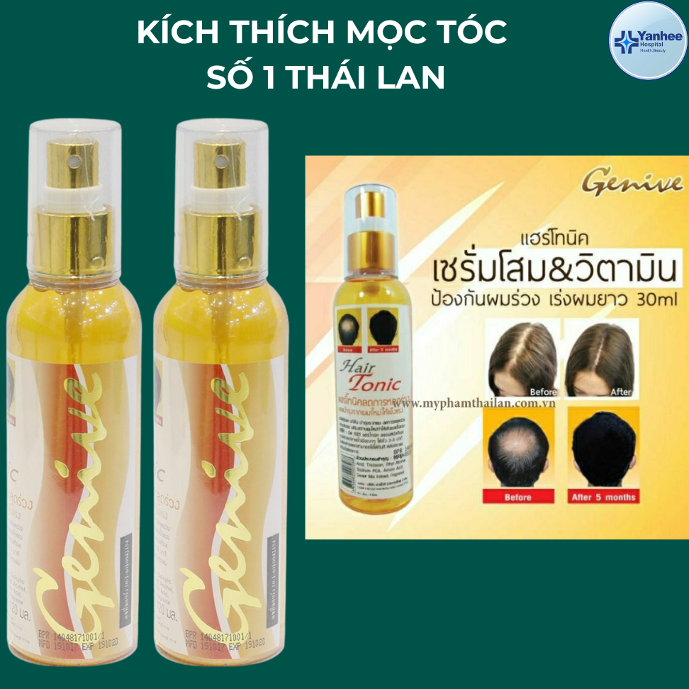 Xịt mọc tóc Hair Tonic GEVINE thái lan, xịt kích mọc tóc, ngăn ngừa rụng tóc 120ml fata co's