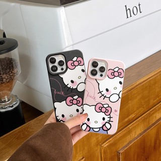Ốp Lưng iPhone TPU Hoạ Tiết Da Mềm Hello Cat Luck Chống Sốc, Bảo Vệ Camera - iP X/XS/11/12/13/14/15/16/17/Plus/Pro/Max