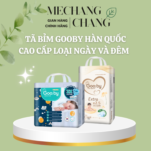 [GIÁ SIÊU TỐT - CHÍNH HÃNG] Tã bỉm Gooby Premium mỏng mềm mại, chống tràn, an toàn, siêu thấm công nghệ Hàn Quốc
