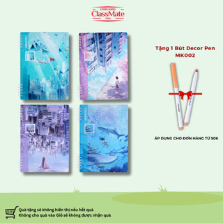Sổ Lò Xo Kẻ Ngang A5/B5 150 Trang CLASSMATE, Sổ Tay Binder 100gsm Giấy Không Lem Dùng Ghi Chép 15-041A5/B5