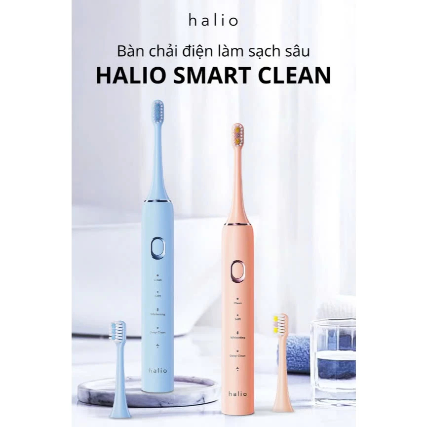 Bàn chải điện Halio Sonic SmartClean Electric Toothbrush - Bảo hành chính hãng 24 tháng