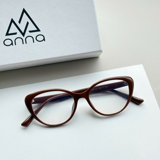 Kính mắt thời trang nam nữ ANNA chất liệu nhựa dáng mắt mèo cá tính OL 27059