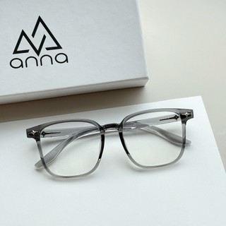 Kính mắt thời trang nam nữ ANNA dáng vuông nhựa dẻo mắt to unisex cá tính OL 27058