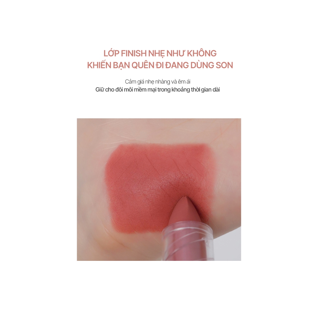 Ảnh Son Thỏi Lì Bbia Last Powder Lipstick Version 2 3.5g 3