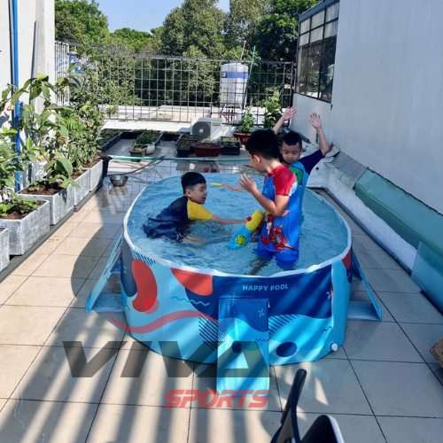Bể bơi gấp gọn cho bé, Hồ bơi gấp gọn không cần bơm hơi an toàn tiện lợi, Kích thước từ (1m6 đến 3m)