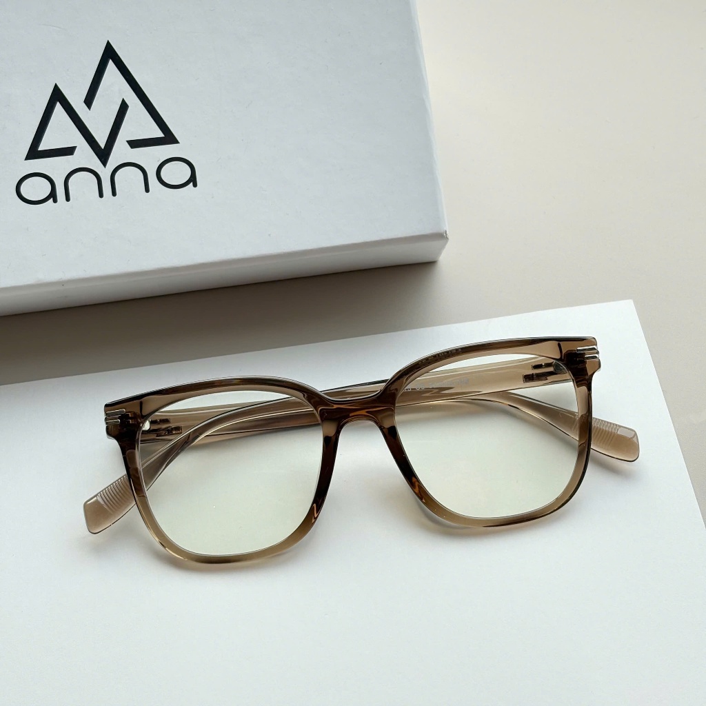 Ảnh Gọng kính cận thời trang ANNA dáng vuông mắt to thời trang cá tính chất liệu nhựa dẻo OL 27013 1