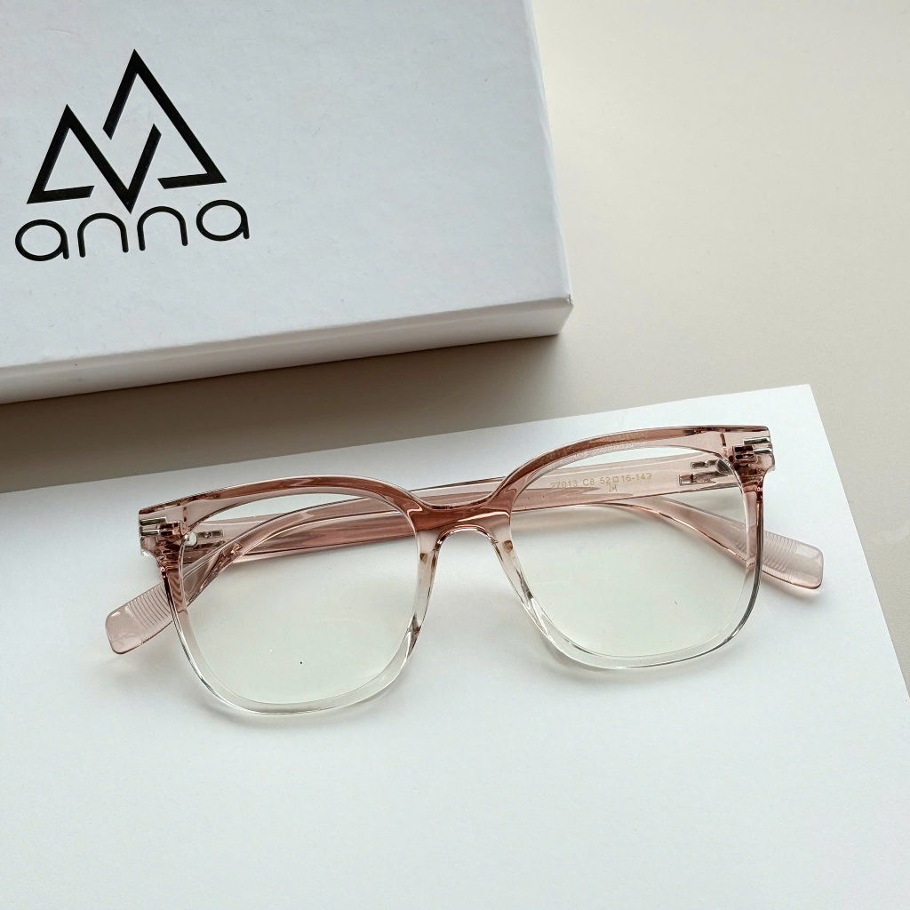 Ảnh Gọng kính cận thời trang ANNA dáng vuông mắt to thời trang cá tính chất liệu nhựa dẻo OL 27013 4
