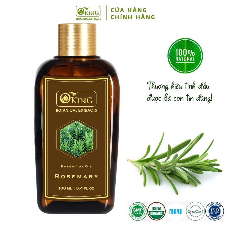 Tinh dầu Hương thảo 100ml đuổi muỗi, kích mọc tóc nguyên chất | Oking Việt Nam