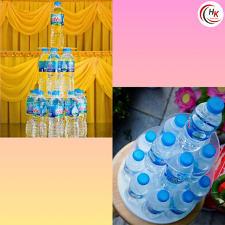 [CHỈ BÀY NƯỚC LỌC] Tháp Nước Mica 3 Tầng - Khay Mica Xếp Tháp Cúng Dường -  Tháp Đế Nước Lễ Cúng Đền, Chùa, Phật