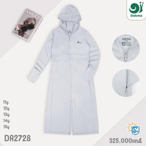 Áo Chống Nắng Dokma Dáng Dài Thời Trang Chống Tia UV Siêu Mềm Co Dãn Thoải Mái DA2728
