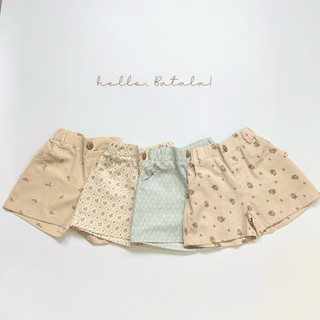 Quần đùi LINEN HOA NHÍ cho bé Batala Kids, quần short đùi bé gái chất liệu Linen hoa nhí 2025
