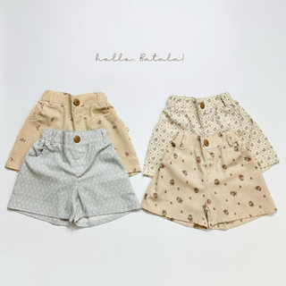 Quần đùi LINEN HOA NHÍ cho bé Batala Kids, quần short đùi bé gái chất liệu Linen hoa nhí 2025