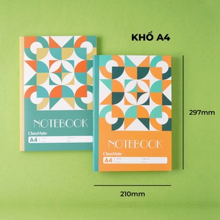 Vở Kẻ Ngang A4 260/300/360 Trang CLASSMATE, Sổ Kẻ Ngang Ghi Chép Thiết Kế Bìa Cán Vân Chống Nước 26-A4603/604/605