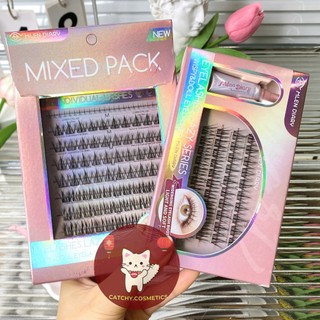 [MLEN DIARY] Mi Giả Cụm MLEN DIARY Sao Song Sinh Mixed Pack, Mi Cụm Mềm Mại Tự Nhiên, Tái Sử Dụng