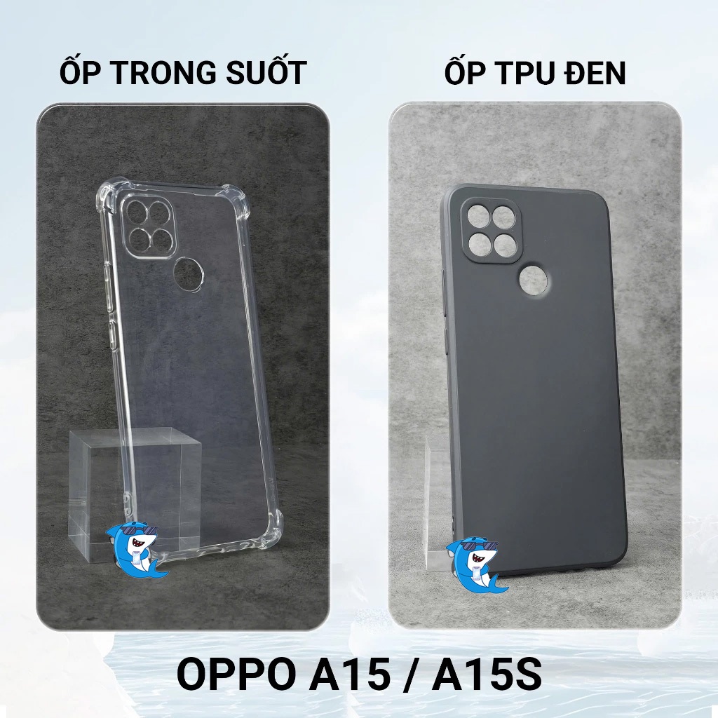 Ốp lưng OPPO A15 / A15S bảo vệ cam điện thoại toàn diện cạnh vuông nhựa dẻo tpu bibi glass