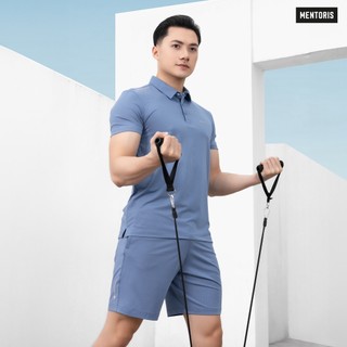 Combo 2 Áo Polo Thun Lạnh Nam Mentoris, Áo Thun Thể Thao, Vải Mềm Mát, Co Giãn Tốt, CB2MPL01