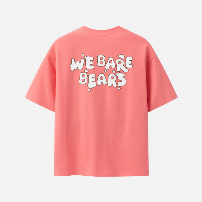 Ảnh Áo Thun BOO Unisex Overiszed In Hình Gấu We Bare Bears Hoạt hình ngộ nghĩnh 1