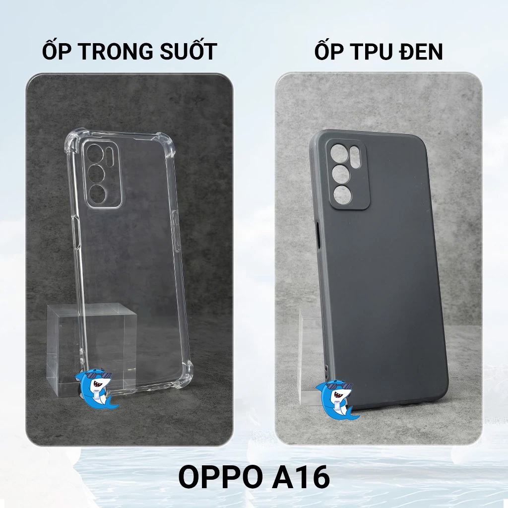 Ốp lưng Oppo A16K / A16 bảo vệ cam điện thoại toàn diện cạnh vuông nhựa dẻo tpu bibi glass