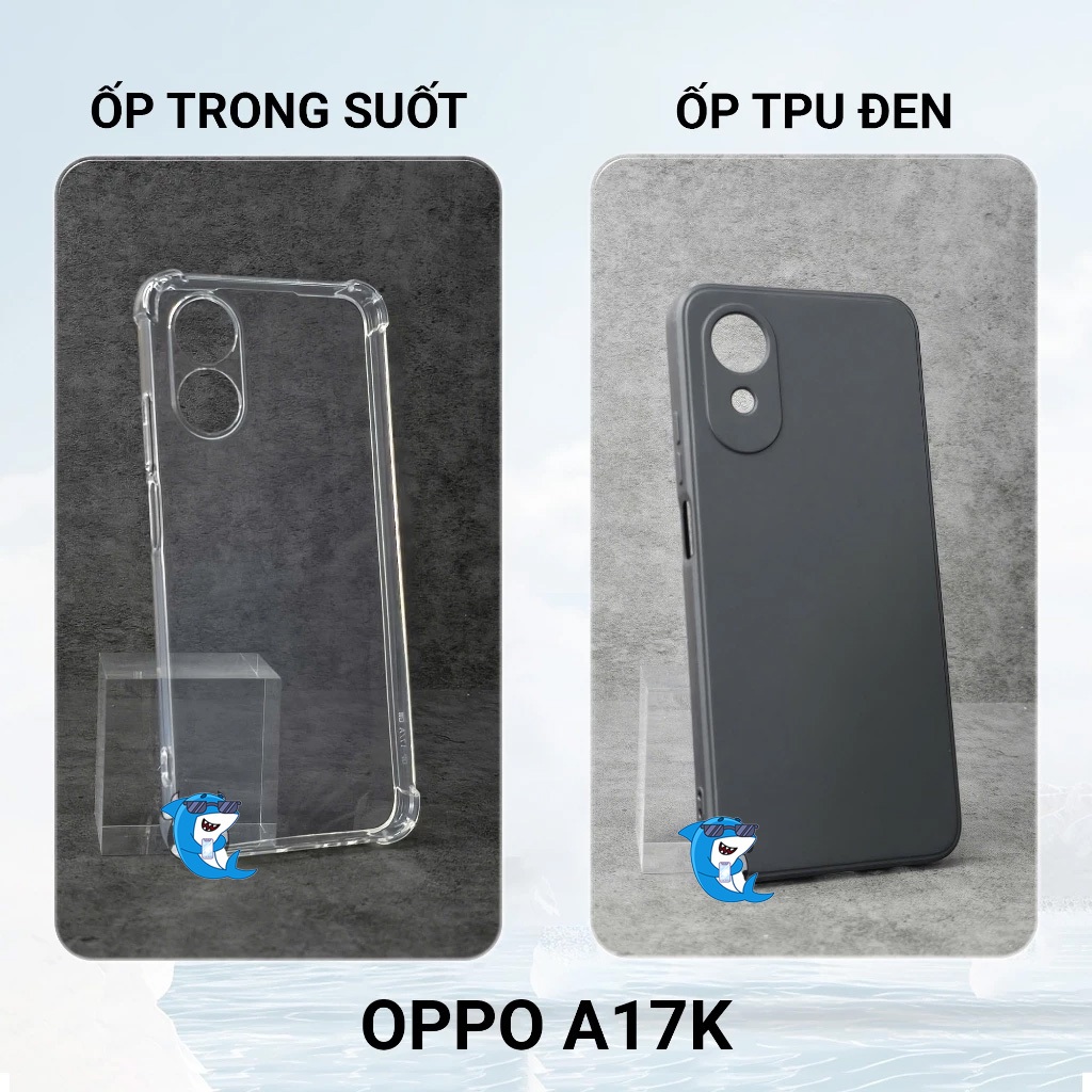 Ốp lưng Oppo A17K / A17 bảo vệ cam điện thoại toàn diện cạnh vuông nhựa dẻo tpu bibi glass