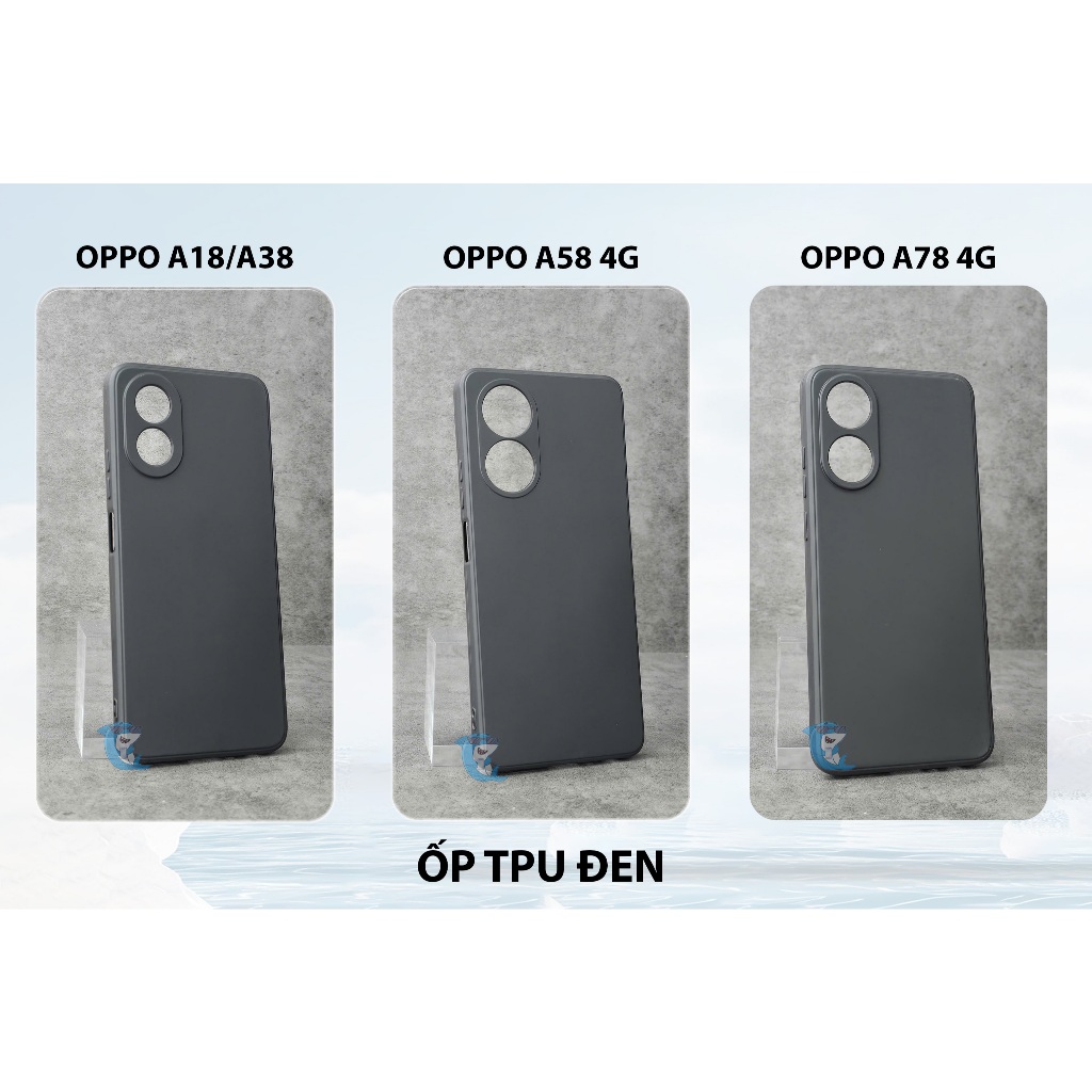 Ốp lưng OPPO A18 / A38 / A58 / A78 4G silicon trong suốt dẻo cao cấp chống sốc bảo vệ điện thoại