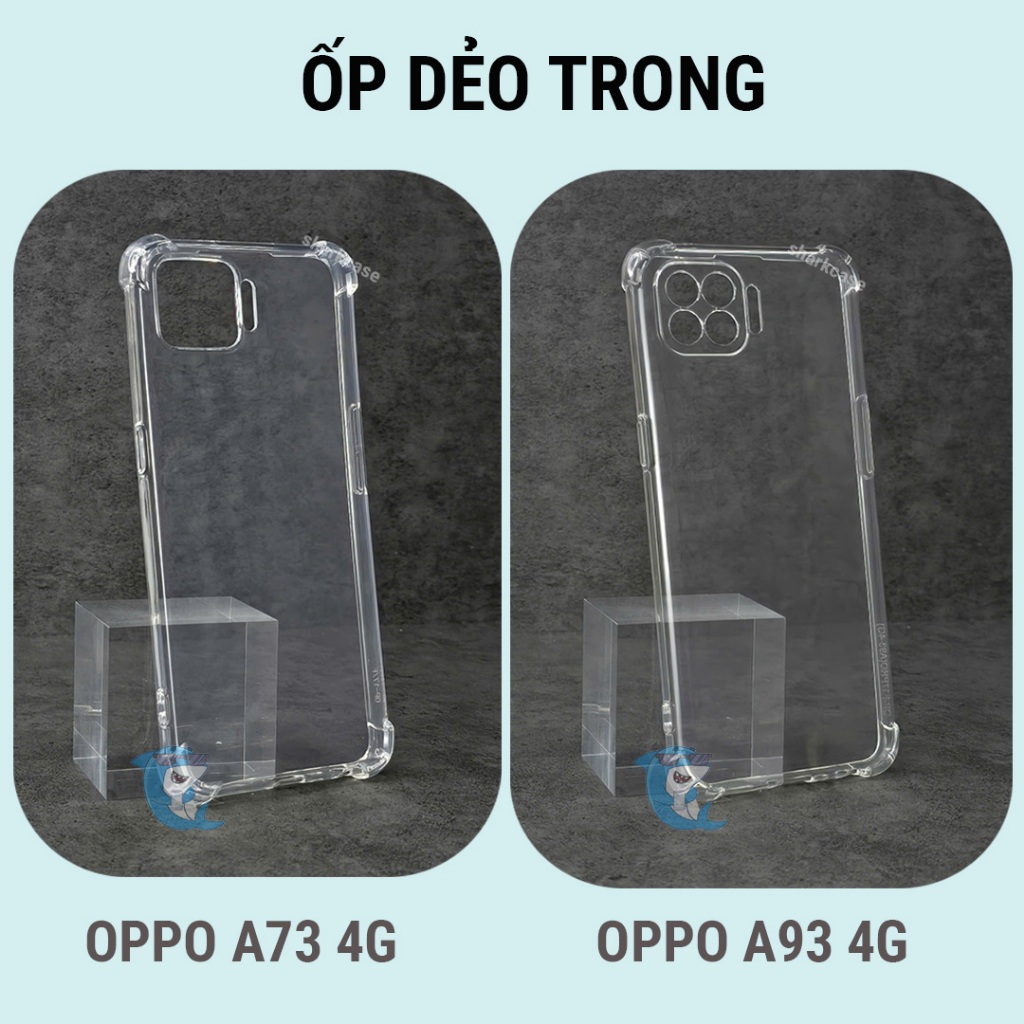 Ốp lưng OPPO A93 / A73 4G silicon trong suốt dẻo cao cấp chống sốc viền vuông bảo vệ điện thoại xịn
