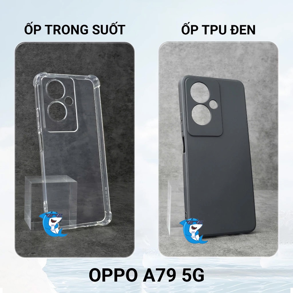 Ốp lưng Oppo A79 5G bảo vệ cam điện thoại toàn diện cạnh vuông nhựa dẻo tpu bibi glass