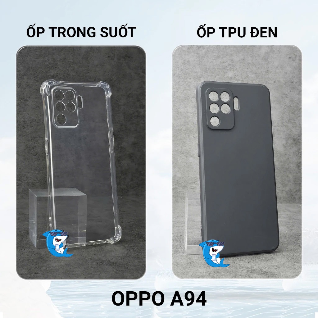 Ốp lưng OPPO A94 4G silicon trong suốt dẻo cao cấp chống sốc bảo vệ cam điện thoại viền vuông