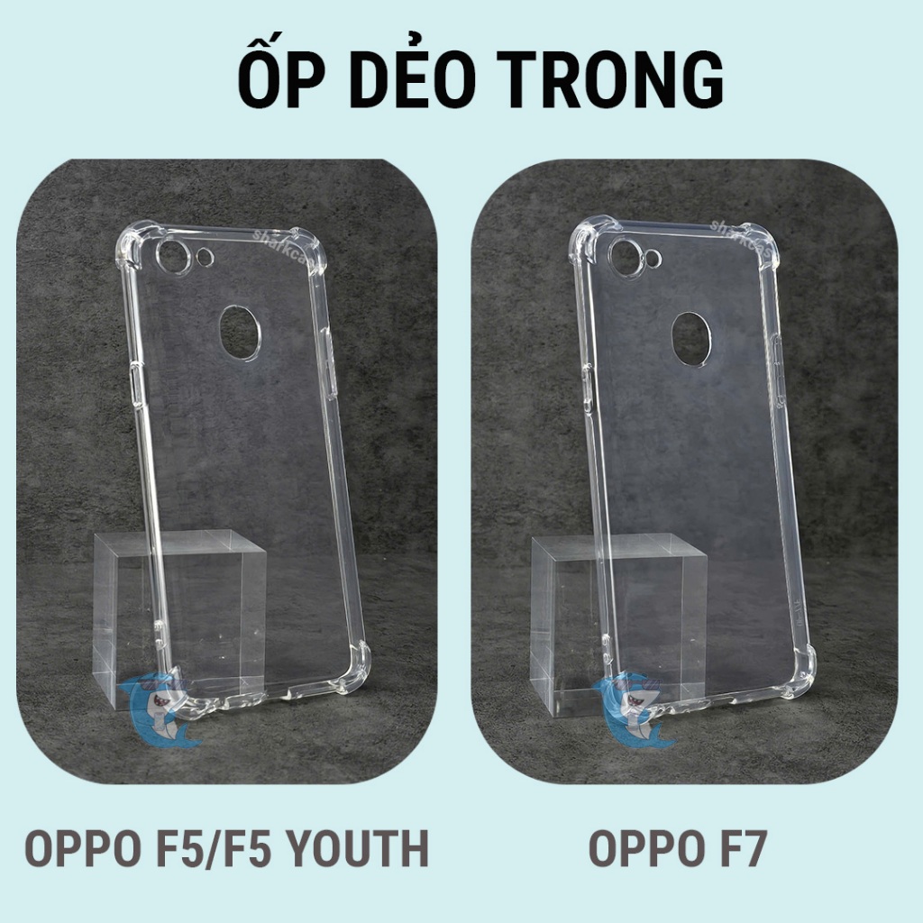Ốp lưng OPPO F5 / F7 / F5 Youth silicon trong suốt dẻo cao cấp chống sốc bảo vệ cam điện thoại