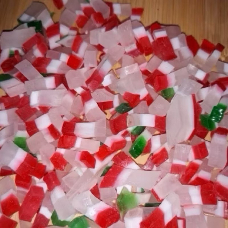 ( 500gr) Bột báng, bột khoai sợi, hạt lựu 3 màu nấu chè