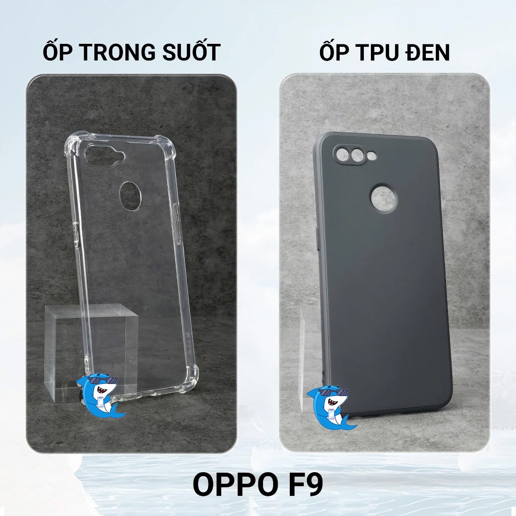 Ốp lưng OPPO F9 silicon trong suốt dẻo cao cấp chống sốc bảo vệ điện thoại toàn diện viền vuông