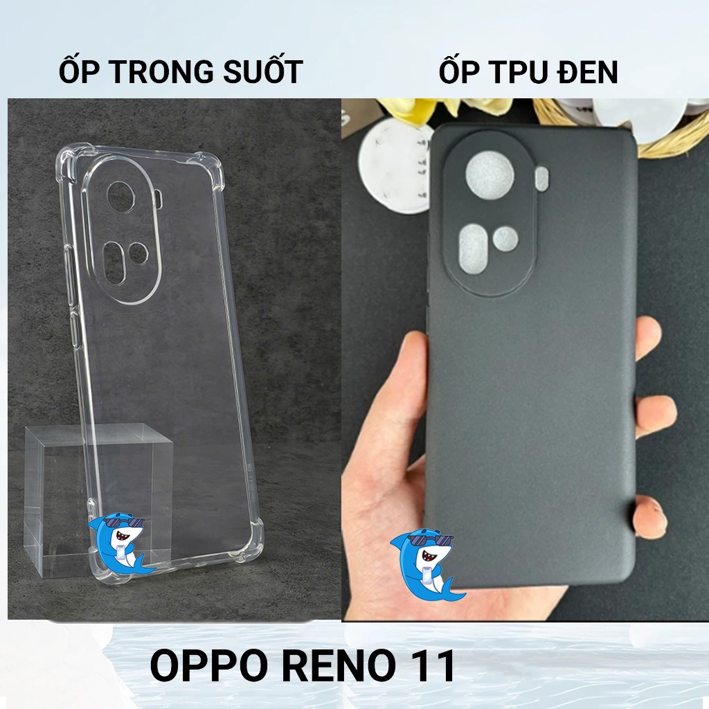 Ốp lưng Oppo reno 11, 11F bảo vệ cam điện thoại toàn diện cạnh vuông nhựa dẻo tpu bibi glass