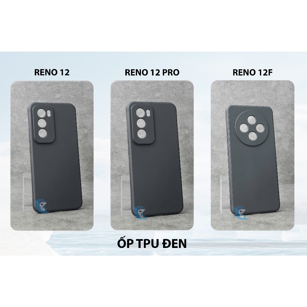 Ốp lưng Oppo reno 12 / 12 Pro / 12F nhựa dẻo trong suốt silicon cao cấp chống sốc viền vuông bảo vệ cam điện thoại