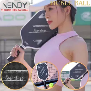 Vợt Pickleball 18K Carbon Fiber VENDY Cao Cấp Signature - Hàng Chính Hãng Tặng Kèm Túi Đựng (1 Cái)