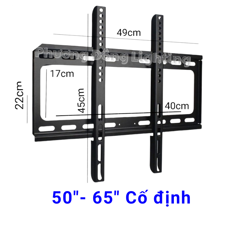 GIÁ TREO (KHUNG TREO) TIVI CỐ ĐỊNH (SÁT TƯỜNG)  VÀ NGHIÊNG (GẬT GÙ) XOAY TỪ 24"- 65"