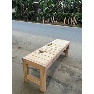 Ghế Băng Gỗ Dài , Chân To , Gỗ Tự Nhiên , Nhiều kích thước